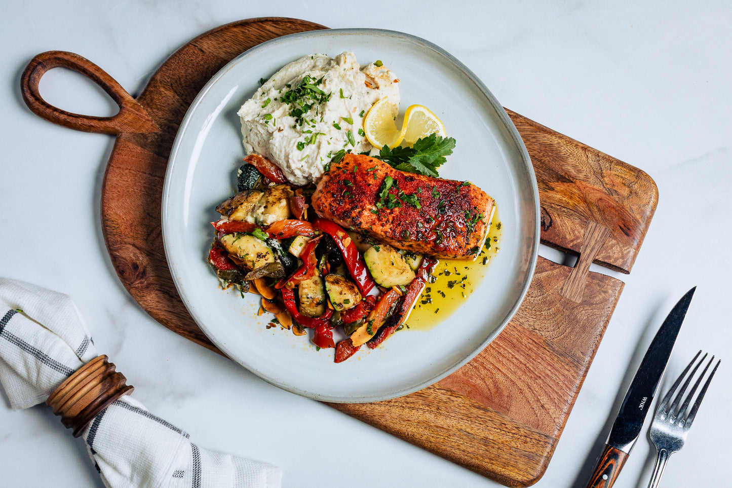 Faroe Island Salmon With Cauliflower Mashed