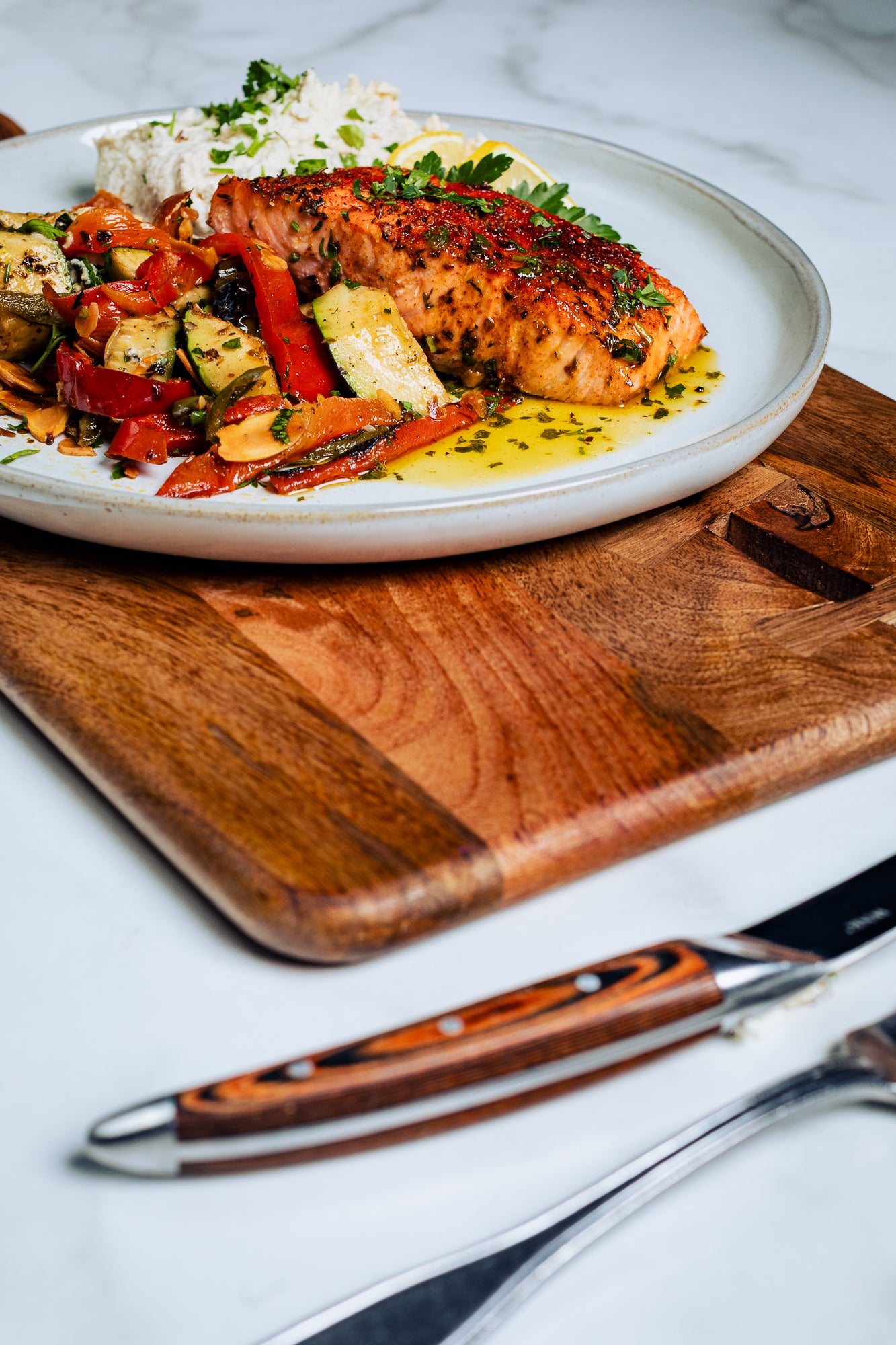 Faroe Island Salmon With Cauliflower Mashed